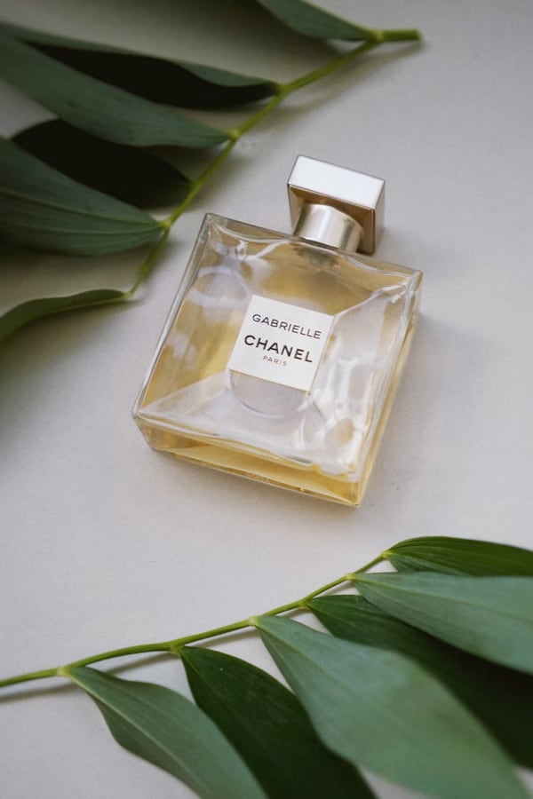 Chanel perfume square glass bottle